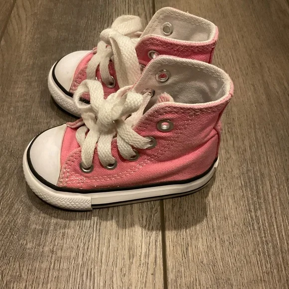 Pink High Top Converse - Picture 1 of 4